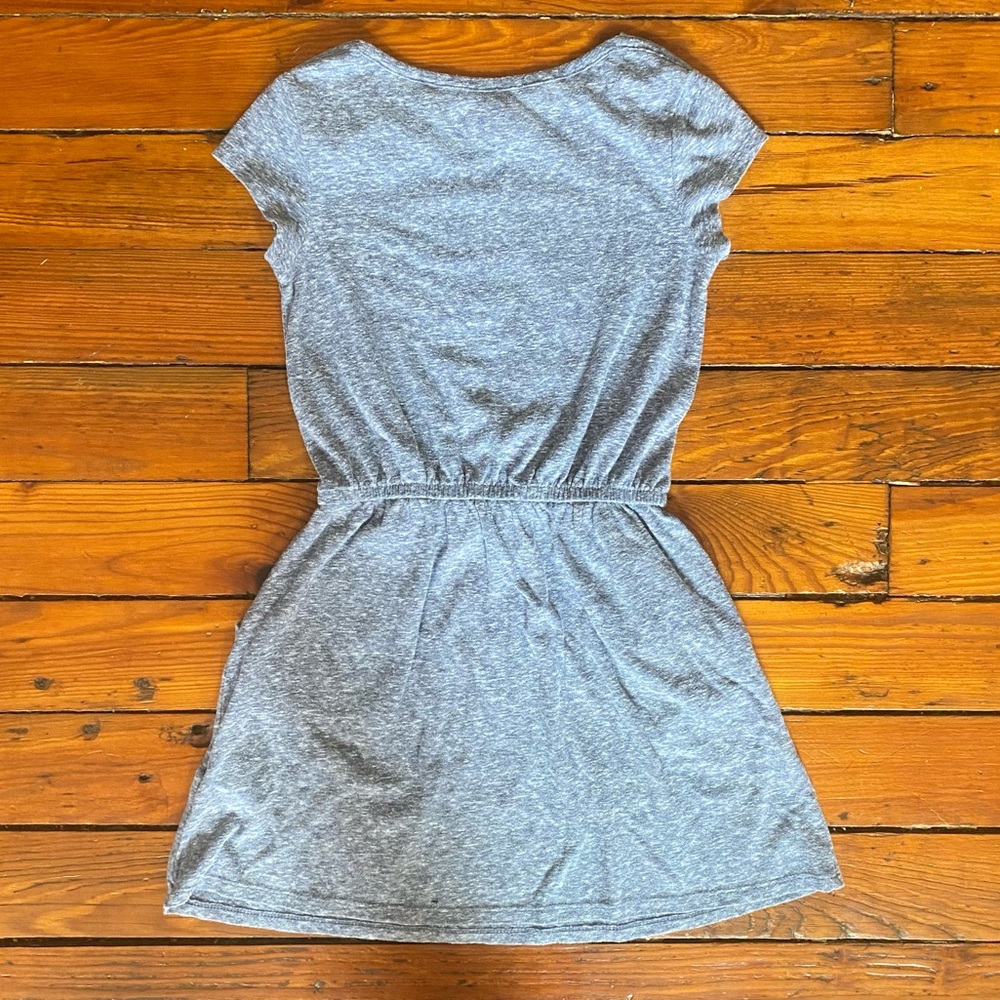 Basic Editions Light Heather Blue Pocket Fit & Flare Dress Size Medium - Picture 3 of 5